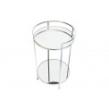 Металлический столик Barge L, зеркальная поверхность, цвет серебро, D44x71cm