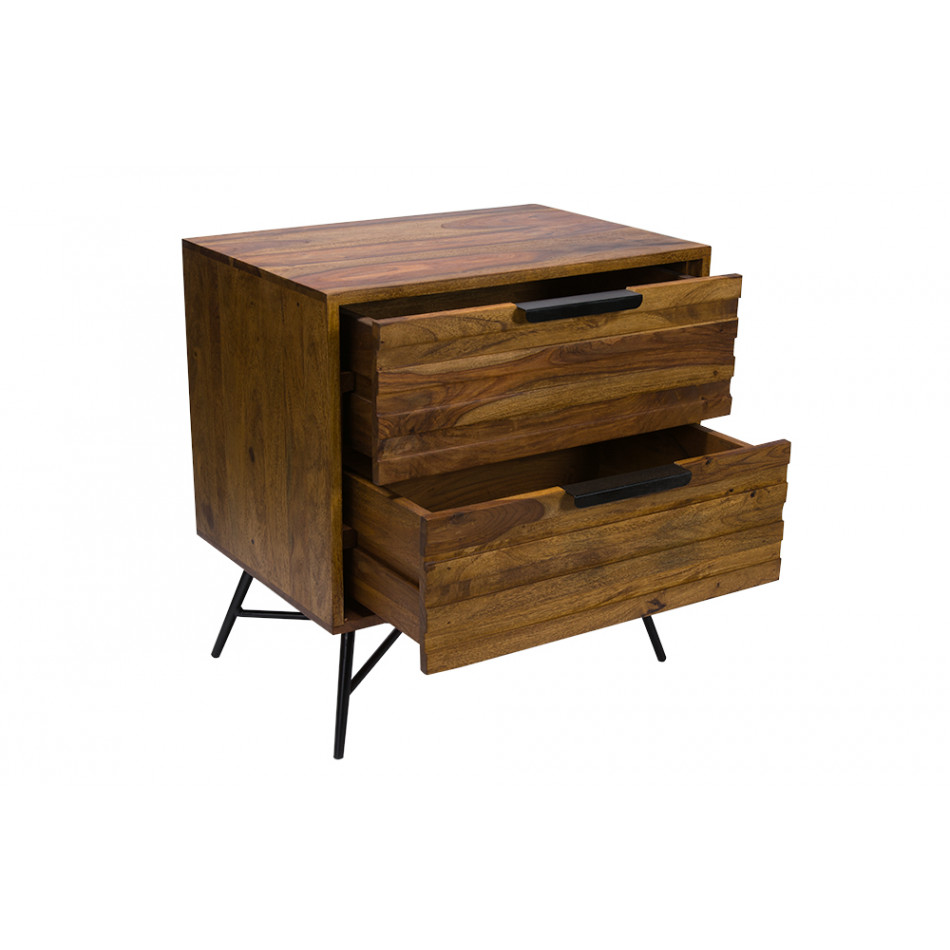 Naktsskapītis Nishan, sheesham koka, 60x40x60cm