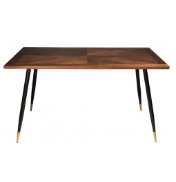 Dining table Torija, walnut wood veneer, 140x80x76cm