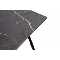 Pusdienu galds Tromello, stikls/metāls, 140x80x78cm