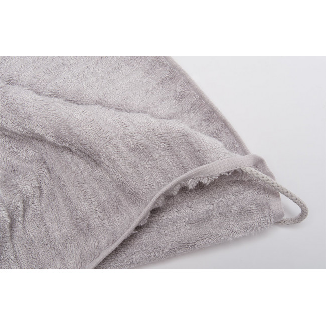 Полотенце бамбукового волокна Stripe, 70x140cm, светло-серого цвета, 550g/m2