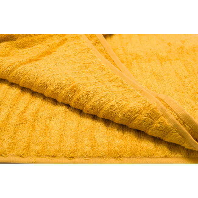 Bamboo towel Stripe, 70x140cm, yellow colour, 550g/m2