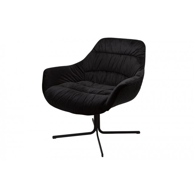 Krēsls Silandro ar grozāmu sēdekli, melnā krāsā, 83x76x79cm, sēdvirsmas augstums 47cm