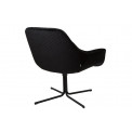 Chair Silandro, swivel, black colour, 83x76x79cm, seat height 47cm