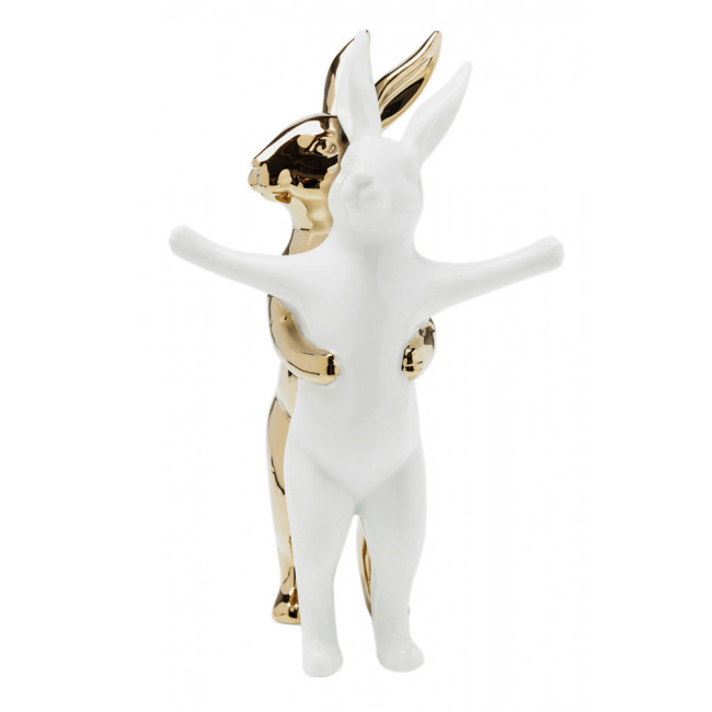 Decorative figurine Hugging Rabbits, 24.5x15x11.5cm