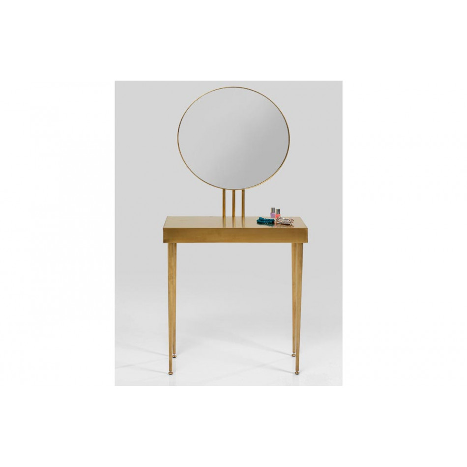 Console with mirror Curve Art, H153x70x32cm