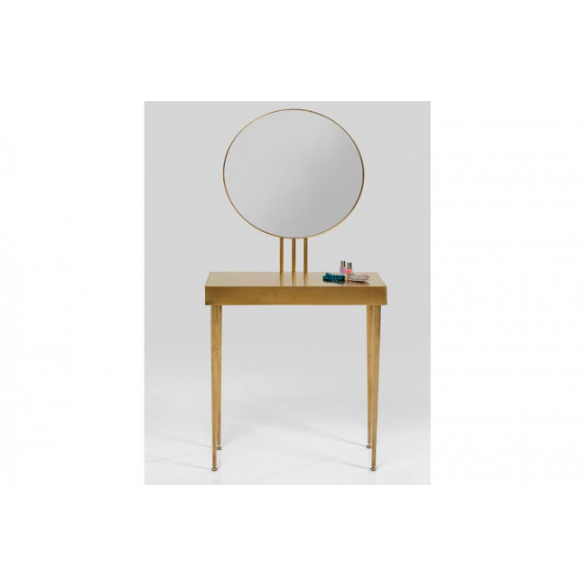 Console with mirror Curve Art, H153x70x32cm