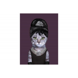 Картинка Audrey Hepburn Cat, 60x80cm