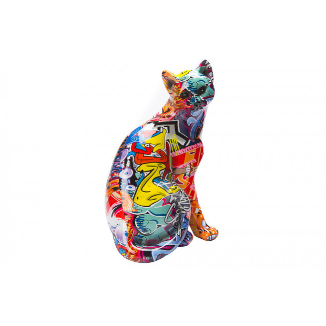 Декоративная фигура Cat pop art, 28x21x13cm