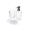 Bathroom accessories set of 3 , glass