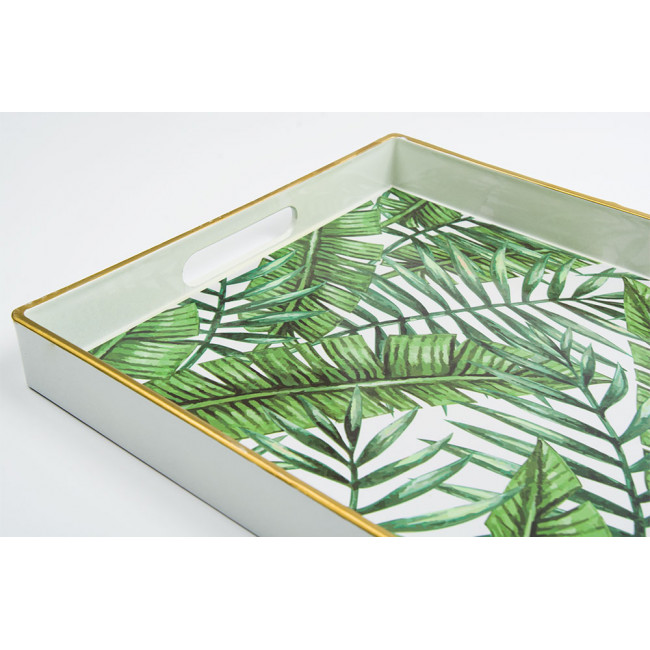 Tray Green L, 45.5x29.5x4.2cm