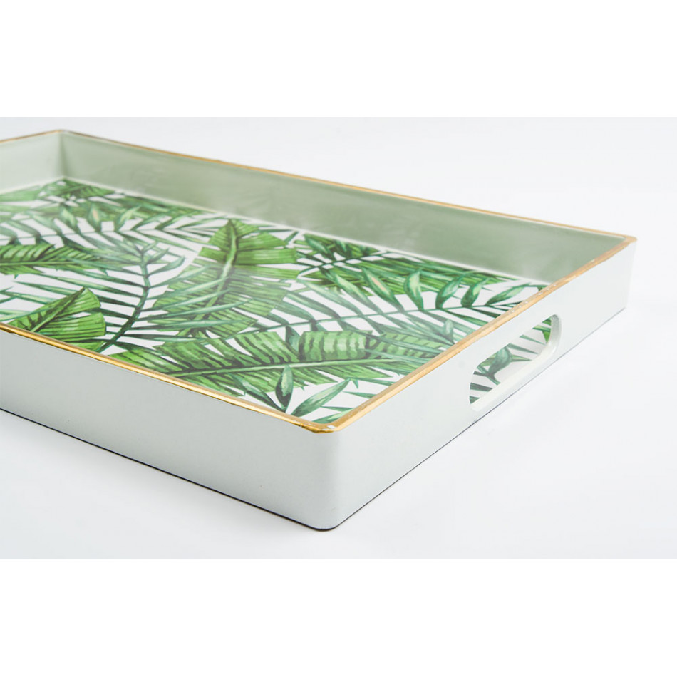 Tray Green L, 45.5x29.5x4.2cm