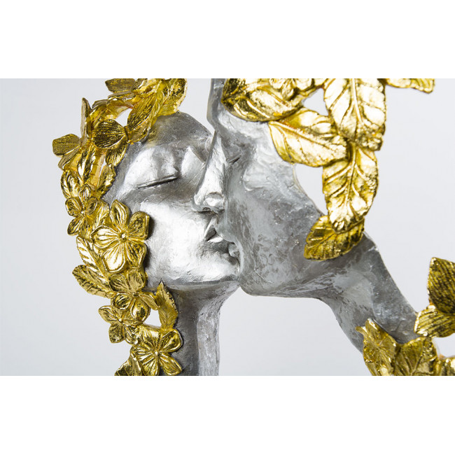 Dekors Kiss, zelta/sudraba krāsā, 31x11x42cm