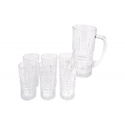 Pitcher and 6 water glases