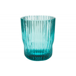 Stikla glāze, zilā krāsā, 250ml, H9.5xD8cm