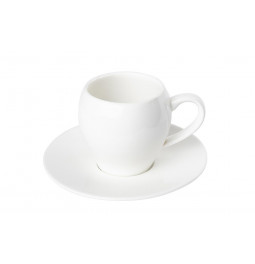 Porcelāna Espresso Krūze ar apakštasi, h7cm, D12.8cm, 150ml