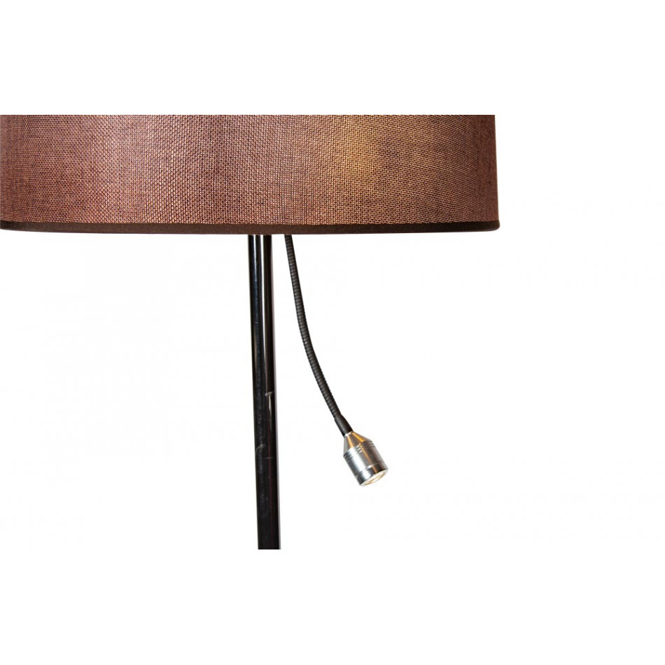 Торшер Sarli с LED лампой для чтения, H-166cm, Ø-41cm, E27 60W