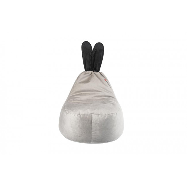 Детский Кресло мешок Bag Rabbit AD Contrast, серый / черный, H50x50x60cm