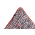 Dekoratīva spilvendrāna Diamente 260 ar apmali, pelēka/rozā, 45x45cm