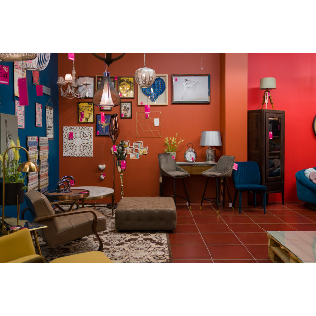 Chair Santana, coffee color, H-86x56x56cm, seat H-46cm