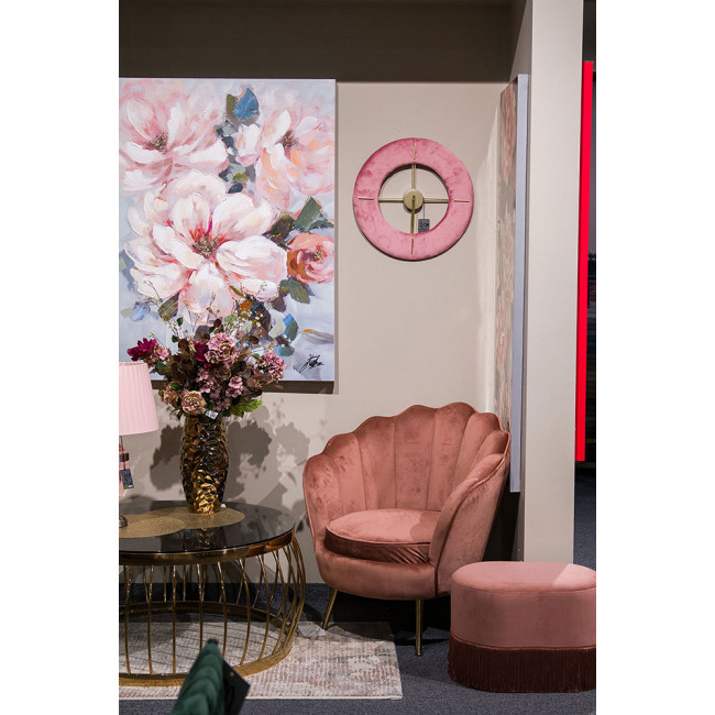 Кресло для отдыха Shell, розовый,  85x80x75cm, высота сиденья 43cm
