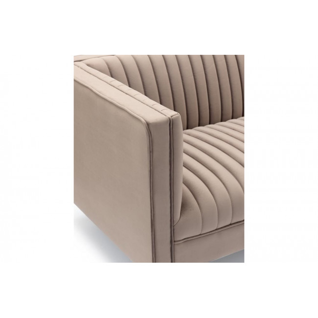 Club chair Hedon, taupe, H73x88x84cm, seat height 44cm