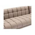 Угловой диван Homburg R, серо-коричневый, бархатный, 278x191x90x76cm