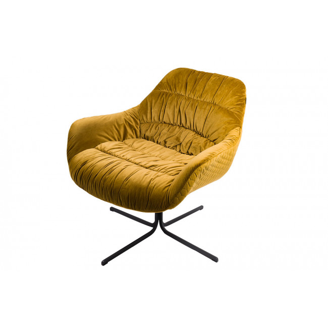 Krēsls Silandro ar grozāmu sēdekli, sinepju tonis, 83x76x79cm,  sēdvirsmas augstums 47cm