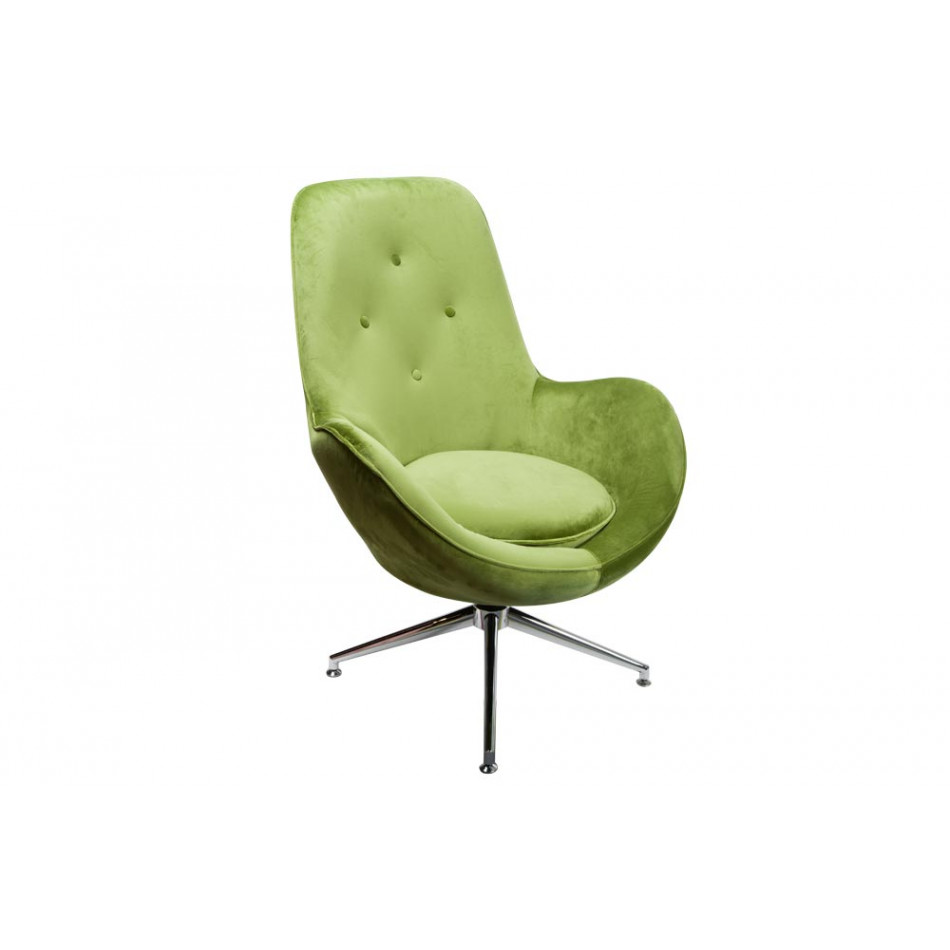 Atpūtas krēsls Dalton, gaiši zaļš, 104x74x86cm, sēdvirsmas h 45cm