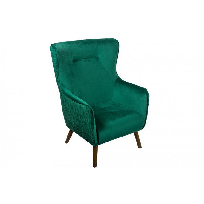 Кресло Dartford, бархат, зеленый, 100x75x83cm, высота сиденья 40cm