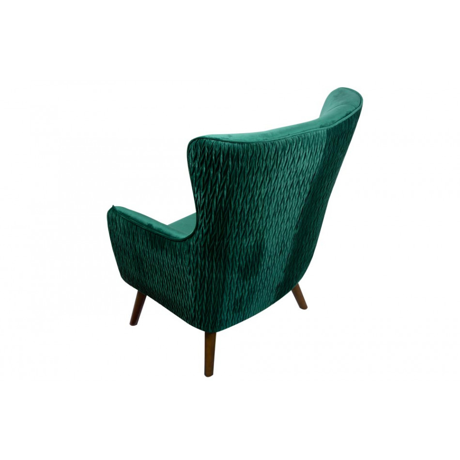 Кресло Dartford, бархат, зеленый, 100x75x83cm, высота сиденья 40cm
