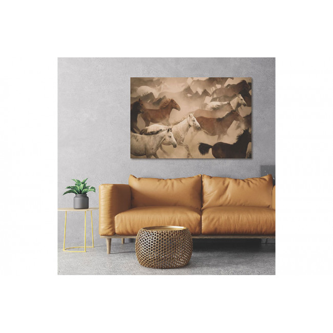 Sienas dekors Running horses, 120x80cm