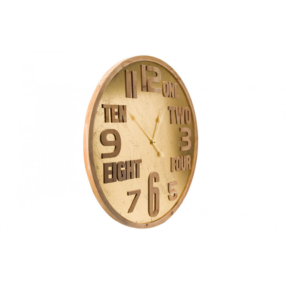 Wall clock One two, 79.5x79.5x4.5cm