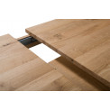 Pusdienu galds Linz, ozola koka, izvelkams, 160-200x95cm H74cm