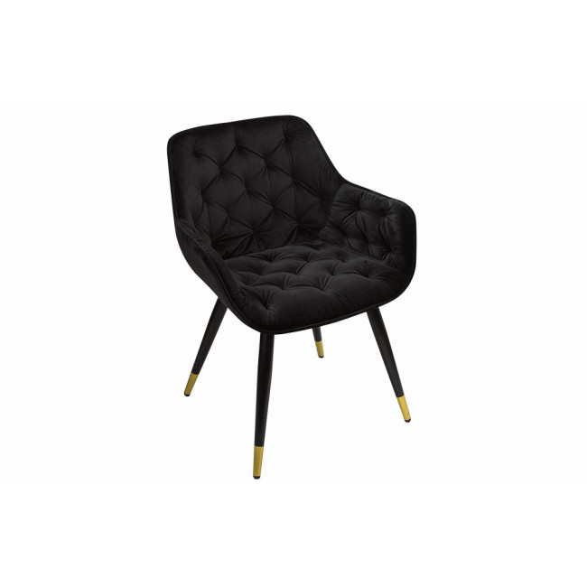 Krēsls Sarebourg, melnā krāsā, H80x60x60cm, sēdvirsmas augstums 45cm