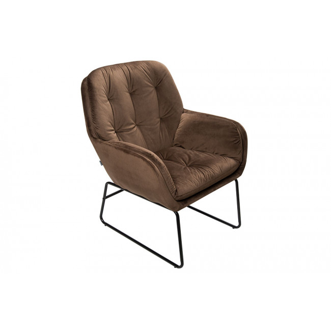 Кресло Aspena, темно-коричневого цвета, H87x75x88см, высота сиденья 45cm