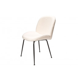 Dining chair Troja, cream colour, 58x46x88cm, seat height 47cm