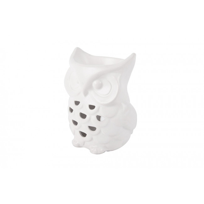 Fragrance burner Owl, porcelain, 11x9x15cm