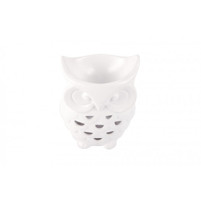 Fragrance burner Owl, porcelain, 11x9x15cm