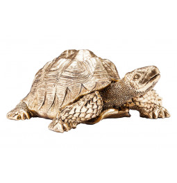 Декоративная фигурка "Черепаха", золотой цвет, 11x26x30cm