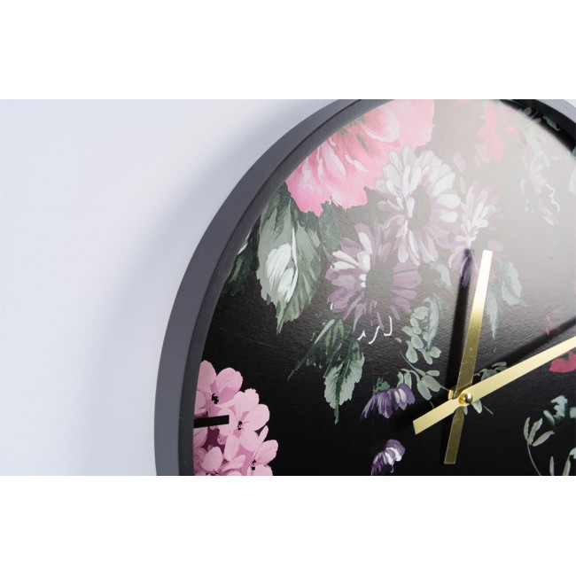 Sienas pulkstenis Flowers, koka, D40cm