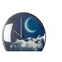 Sienas pulkstenis New Moon Dome, stikls, D35cm