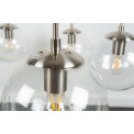 Griestu lampa Rana, niķelēta, H-60-135cm, D-85cm, E27 6x60W
