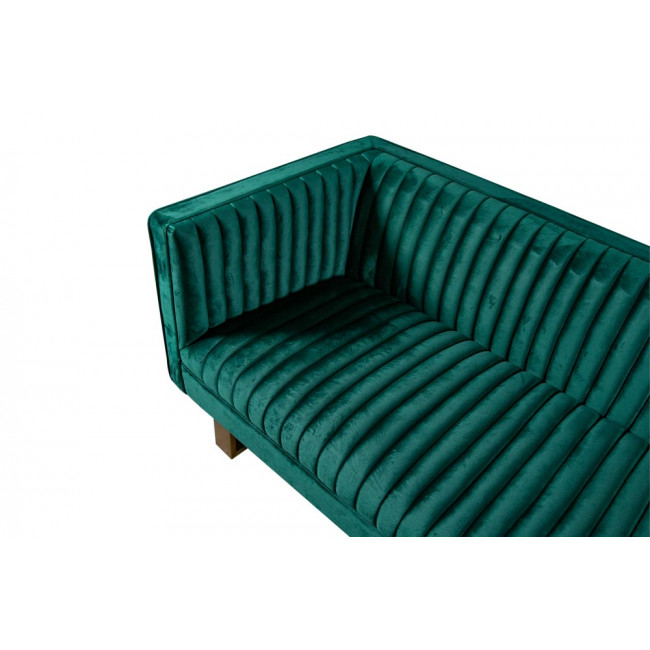 Sofa Hedon, 3-vietīgs, smaragdzaļš, 215x85x73cm, sēdvirsmas h- 44cm