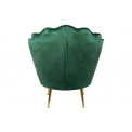 Armchair Shell, dark green,H85x80x75cm, seat height 43cm