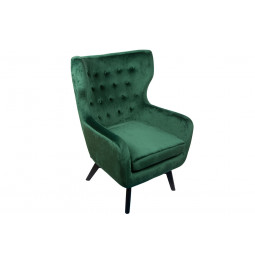 Armchair Dunkel, dark green, H103x76x80cm, seat height 50cm