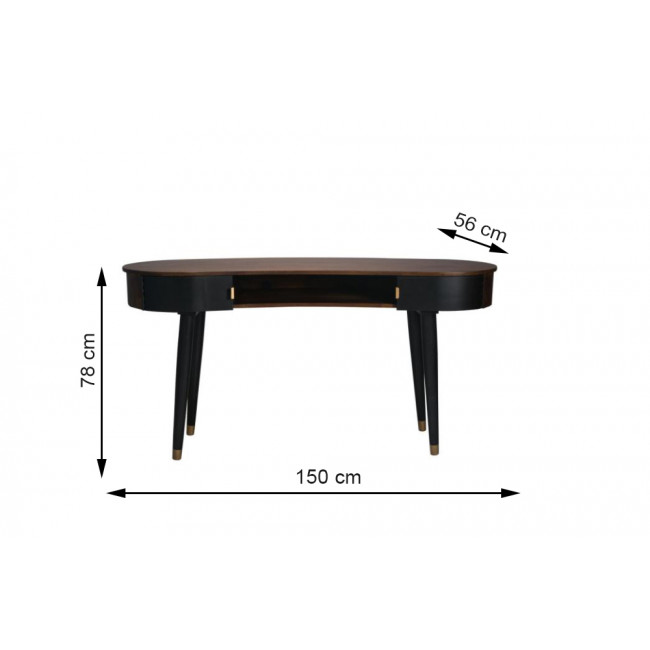 Desk Erro, mango wood, 150x50x78cm