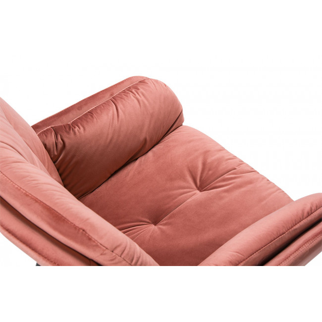Armchair Aspena, pink colour, H87x75x88cm, seat height 45cm