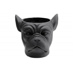 Flower pot  Bulldog, black colour, 37x33x35cm