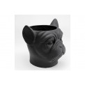 Цветочный горшок Bulldog, черный цвет, 37x33x35см 